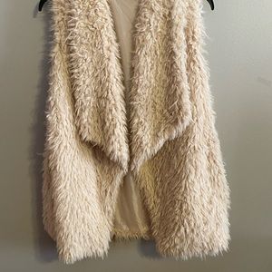 #faux fur vest
